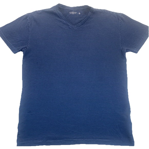 Abercrombie & Fitch Other - Abercrombie & Fitch Soft‎ A & F Essential Blue Striped Men's Tshirt M Cotton